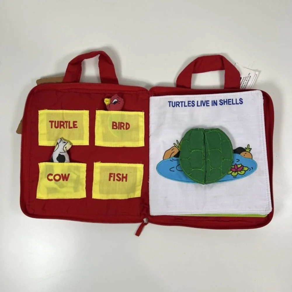 Pockets of Learning Right at Home‎ Quiet Book Animal Activity Busy Book